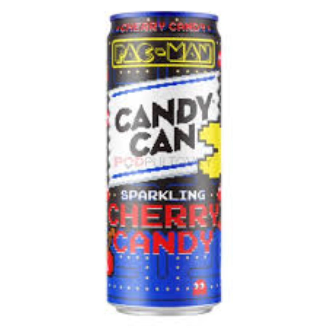 CANDY CAN PAC MAN CHERRY SPARKLING DRINK 330ML